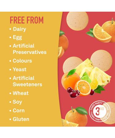 Organika Electrolyte Salt Tabs - Fruit Punch Flavour Chewable - Fast Hydration for Endurance and Energy Boost with Added D-Glucose - 60tabs - Buy Online on GoSupps.com