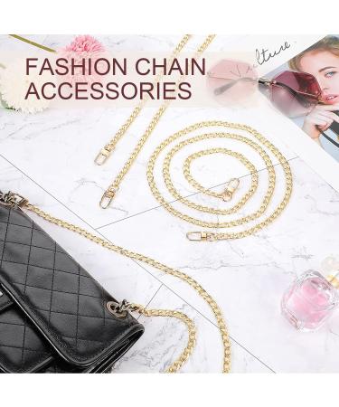 47 Inch Purse Chain Strap Shoulder Crossbody Replacement Straps with Metal Buckles  Gold Chain Strap for Purse Crossbody Handbag (Gold) - Buy Online on GoSupps.com