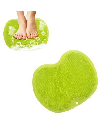 Personal Cleaning Foot Washing Bath Brush foot brush W scher Massager shower with non -slip suction cups silicone massage cleaner footwear foot shower back scrubber (green) - Buy Online on GoSupps.com