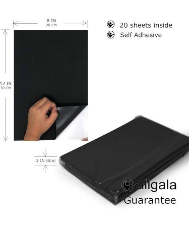 Allgala 20 Pack Self-Adhesive Black EVA Foam Paper 8x12 Inch Sheets | Craft Foam for DIY Projects | CF85410 - Buy Online on GoSupps.com