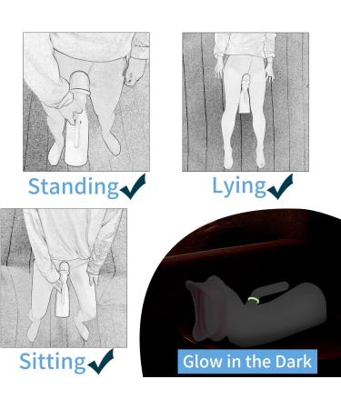 MINIVON Female Urinal for Women - 32oz/1000mL Pee Bottle Bedside  Glow in The Dark Urination Device for Elderly Bedridden Patients in Bed  Urinary Chamber Portable Urine Bottle for Travel - Buy Online on GoSupps.com