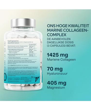 AAVALABS Marine collagen capsules with magnesium & hyaluronic acid Marine collagen with hyaluronic acid & pure collagen peptides 120 Marine Collagen capsules GMO gluten & lactose free - Buy Online on GoSupps.com