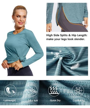 G4Free Women's Long Sleeve UV Shirt - Quick Dry Moisture Wicking Hiking & Workout Top - Peacock Blue - Size Medium - Buy Online on GoSupps.com