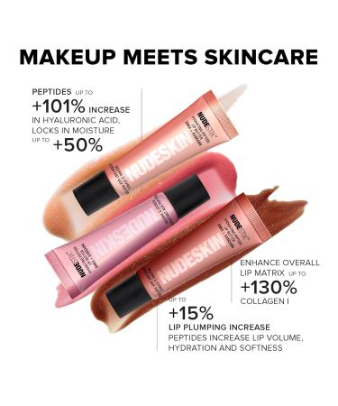 Nudestix NudeGlow Lip Set 3-Piece Hydrating Peptide Lip Butter Kit with Glossy Shimmer Tints | Includes Vanilla Sprinkle Rose Sparkle & Mocha Magic | Clean Vegan Plumping Lip Balm Trio - Buy Online on GoSupps.com