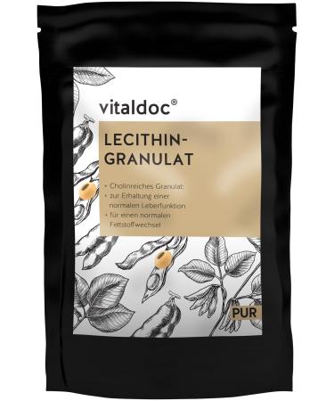 vitaldoc Pure lecithin granules 250g | Purely plant-based | Rich in choline | Rich in polyunsaturated fatty acids | doc phytolabor | vegan