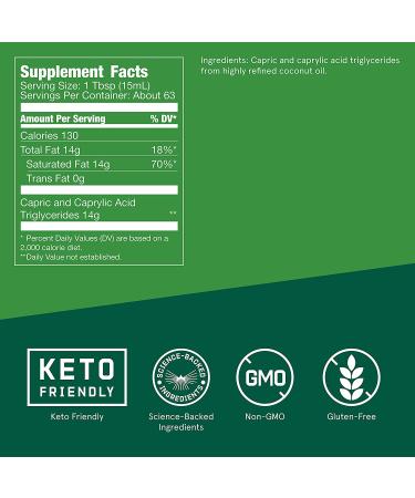 Bulletproof XCT MCT Oil 32 Oz | C10 & C8 MCT Oil | Amplifies Energy | Keto Friendly - Buy Online on GoSupps.com