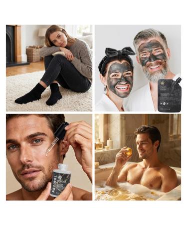 55 Pcs Valentines Day Gifts for Women & Men Charcoal Face Sheet Mask Pack Hydrating Skin Care Set Hydrolyzed Mask Hyaluronic Acid Serum Self Care Kit Birthday Christmas Dad Mom Charcoal 55 PCS - Buy Online on GoSupps.com