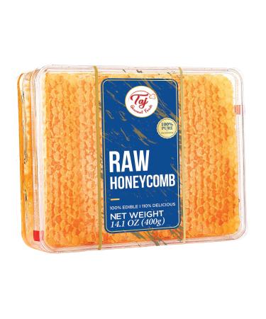 Great Bazaar All natural Raw Honeycomb 100% Honey Pure Turkish Raw Honey Comb - Honey Combs Raw Edible - Honey With Honeycomb 400g (14.10oz)