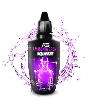 Smelling Salts for Athletes - Squeeze & Sniff! Pre-Activated Salt with Hundreds of Uses Per Bottle - Powerlifting Ammonia Inhalant - Rush, Alert Supplement - Inhalants for Fainting - by AmmoniaSport