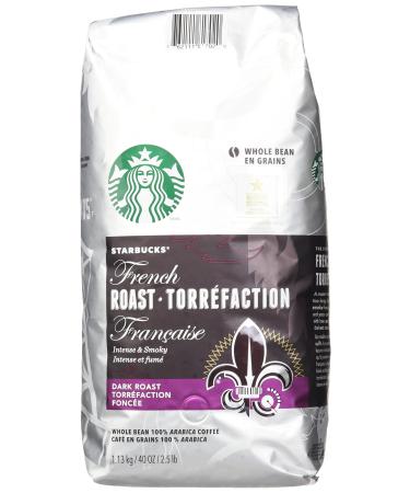 Starbucks French Roast Whole Bean Coffee, 40 Ounce French Roast 2.5 Pound  (Pack of 1)