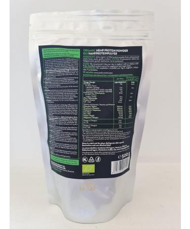 Canah Bio Hemp Protein 500g - Vegan Superfood 50% Protein Omega-3 Rich in Minerals Cold Processed Organic - Buy Online on GoSupps.com