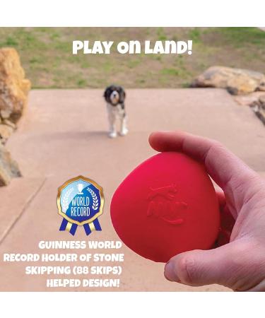 Skip NN' Fetch Small/Medium Floating Dog Toys Qty 2 | Stone Skipping Meets Fetch | Fun for Swimming Pool Lake Beach and Land | Perfect Floating Water Toys for Small/Medium Dogs | S/M - Buy Online on GoSupps.com