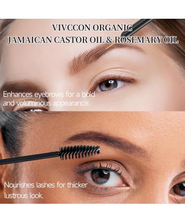 Jamaican Organic Black Castor Oil with Rosemary - Cold Pressed for Hair Eyelashes & Eyebrows Growth | 100% Natural & Pure Kit A - Buy Online on GoSupps.com