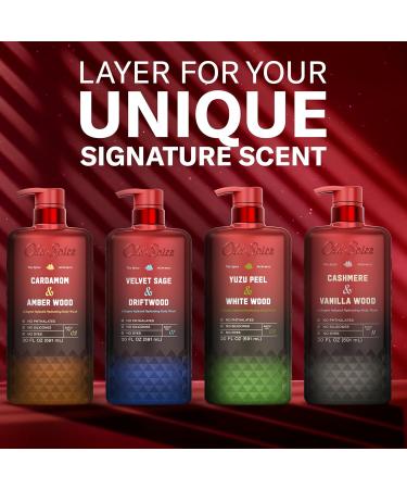 Old Spice Body Wash for Men The Spice Alchemist Collection 24/7 Cologne Infused Hydration No Trade Off Formula Free of Phthalates Silicones & Dyes Cashmere + Vanilla Wood Scent 20 oz - Buy Online on GoSupps.com