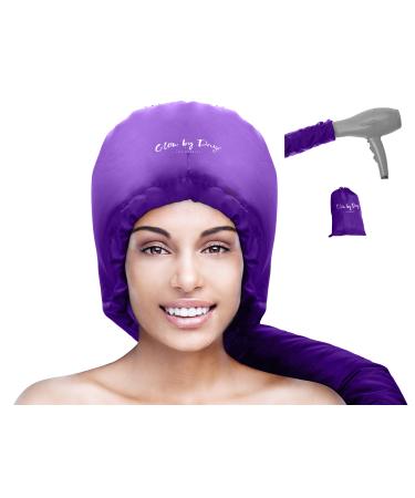 Glow by Daye Bonnet Hood Hair Dryer Attachment, At Home Hair Dryer Hood for Hand Held Hair Dryer, Extra-Large, Purple