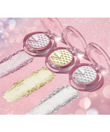  JUDEWY Silver Face Brightening Highlighting Makeup Palette Eyeshadow Powder for Eyes Face Body (02) - Buy Online on GoSupps.com