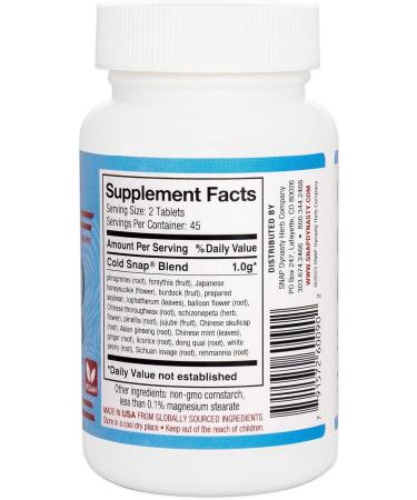 Snap Dynasty Cold Snap - Vegan Immune Support Tablets (90 Count) - Dietary Supplement for Optimal Health - Buy Online on GoSupps.com