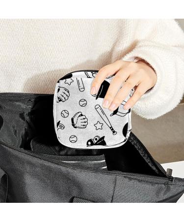 GIAPB Period Bag Sanitary Napkin Storage & Travel Makeup Bag - Baseball and Helmet Design - Buy Online on GoSupps.com