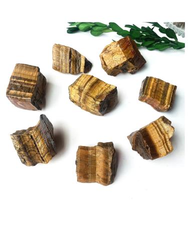 40g Yellow Tigers Eye Rough Stones (200g)