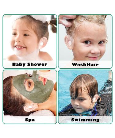 120 Pcs Waterproof Baby Shower Ear Covers - Kids Disposable Ear Protectors for Swimming, Surfing & Water Sports - Green - Buy Online on GoSupps.com