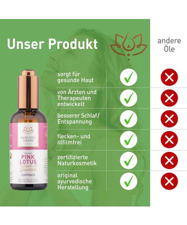 Himalayas Dreams Ayurvedic Body & Facial Oil for Acne Vegan Natural Massage Oil with Almond Sesame Lavender Neem & Pink Lotus | 100ml - Buy Online on GoSupps.com