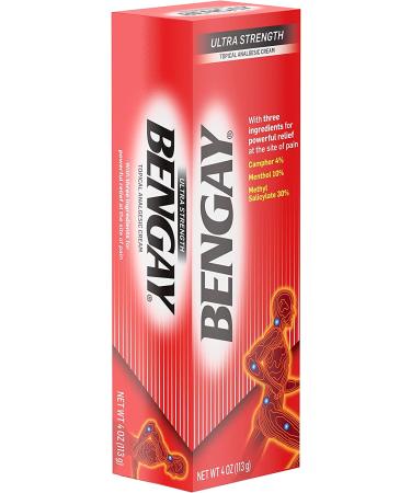 Buy Bengay Ultra Strength Topical Analgesic Cream 4 oz - Pain Relief Solution - Buy Online on GoSupps.com