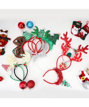 Shop Makone Christmas Headband - 10 Fun Styles of Reindeer Antlers & Santa Hat Headdresses for Kids & Adults - Perfect Holiday Accessory! - Buy Online on GoSupps.com