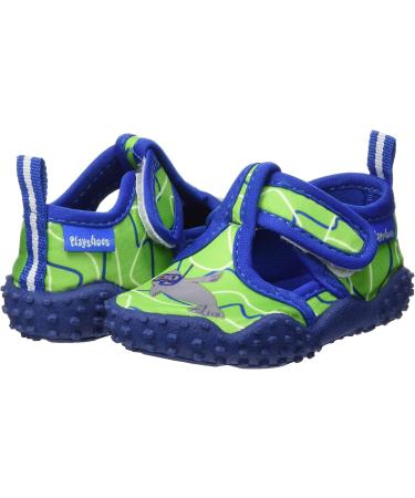 Playshoes Unisex Kids Aqua Shoes Robbe 18/19 EU - Blue Green | Lightweight & Quick-Drying Swim Footwear for Boys & Girls - Buy Online on GoSupps.com