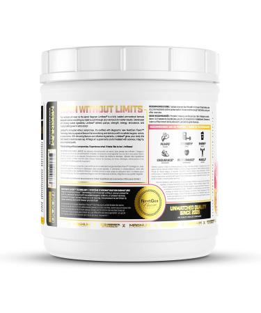 LIMITLESS Magnum 504g - Muscle Workout Powder Sport Pre Workout for Men and Women May Assist & Support Increase Energy Focus and Endurance - Pink Lemonade - Buy Online on GoSupps.com