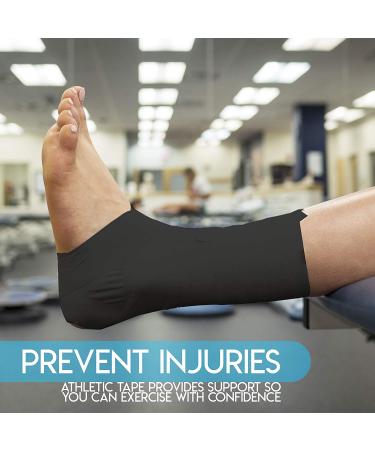 Black Medical Athletic Tape | 45ft Uncut Roll for Pain Relief | Waterproof Therapeutic Aid for Muscles, Shin Splints, Knees & Shoulders - 3 Rolls (45 ft per roll) - Buy Online on GoSupps.com