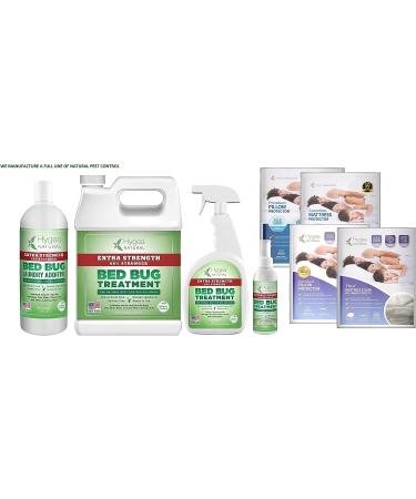 Hygea Natural Bed Bug Spray 128oz Gallon Refill - Effective Treatment for Bed Bugs, Dust Mites, Lice, and Fleas - Stain & Scent Free Formula - Safe for Children & Pets - Buy Online on GoSupps.com