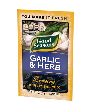Good Seasons Garlic & Herb Salad Dressing & Recipe Mix Packets - 12 Pack, 0.6-0.75oz - Buy Online on GoSupps.com