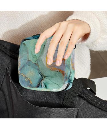 Abstract Marble Sanitary Napkin Storage Bag, Menstrual Cup Pouch | Multicoloured 05 - Buy Online on GoSupps.com