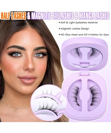 Magnetic Eyelashes Half Manga | Winifred M1 - No Glue Natural Look Reusable with Applicator - Buy Online on GoSupps.com