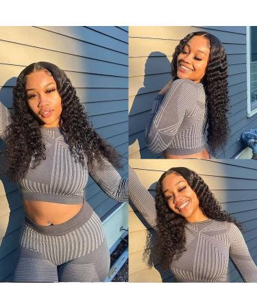 28 Glueless Lace Front Human Hair Wig - Pre Plucked Brazilian Deep Wave, 150% Density, Natural Hairline - Buy Online on GoSupps.com