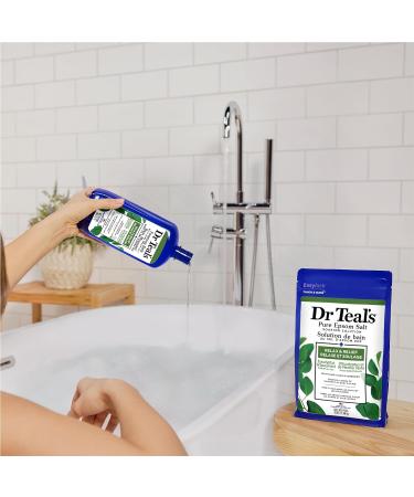 Dr Teal s Salt Soak with Pure Epsom Salt Relax & Relief with Eucalyptus & Spearmint 3 lbs (Packaging May Vary) - Buy Online on GoSupps.com