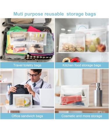 SPLF 4 Pack TSA Approved Leakproof Clear Toiletry Bags - Quart Size Zipper Bags for Travel, BPA Free Makeup Cosmetic Bags for Men and Women - Airport Compliant - Buy Online on GoSupps.com