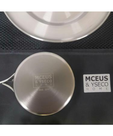 Compact Camping Mess Kit | Stainless Steel Dish Set for 1 Person | Reusable Plates, Cups, Bowls | Ideal for Backpacking & Hiking | Includes Mesh Bag - Buy Online on GoSupps.com