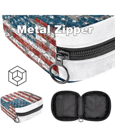 GIAPB American Flag Pattern Sanitary Napkin Storage Bag | Period Tampon & Pad Pouch - Buy Online on GoSupps.com