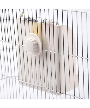 CalPalmy Hay Feeder for Rabbits, Guinea Pigs, Chinchillas - Reduce Waste with Hanging Alfalfa/Timothy Dispenser - White - Buy Online on GoSupps.com