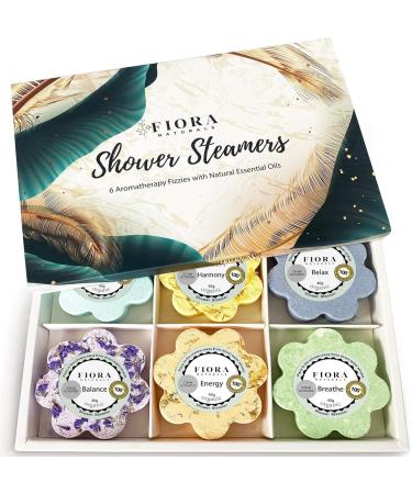 Fiora Naturals Aromatherapy Shower Steamer Gift Set - 18 Vapor Tablets with Essential Oils | Relaxing Spa Shower Bombs for Men and Women - Buy Online on GoSupps.com