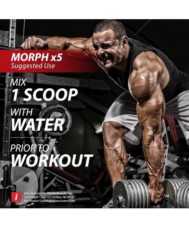 iSatori Morph X5 Intense Pre Workout with Beta Alanine Creatine Magnapower Citrulline Malate- Nitric Oxide Flow & Pump Supplement for Energy Endurance and Strength Cherry Frost (20 Servings) - Buy Online on GoSupps.com