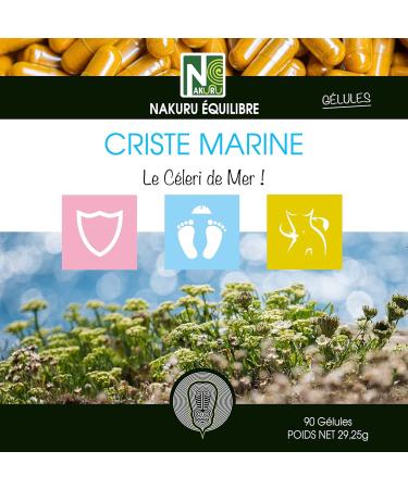 NAKURU | Criste Marine | Balance Range | Made in France | Sea Celery! | (90 Capsules of 275mg / Net Weight: 29g) - Buy Online on GoSupps.com