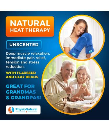Flaxseed Microwavable Therapy Mittens for Hand & Finger Heat Relief - Stiff Joints, Trigger Finger, Inflammation - Natural Unscented Gloves for Raynaud's, Carpal Tunnel - Buy Online on GoSupps.com