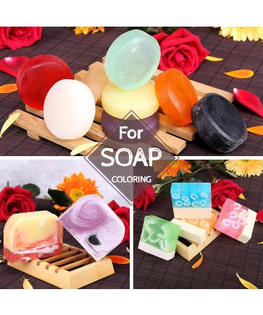 12 Color Bath Bomb Soap Dye - Skin Safe Food Grade Coloring for Soap Making - Natural Liquid Colorant for DIY Supplies Kit - Crafts & Slime - Instructions Included - Buy Online on GoSupps.com