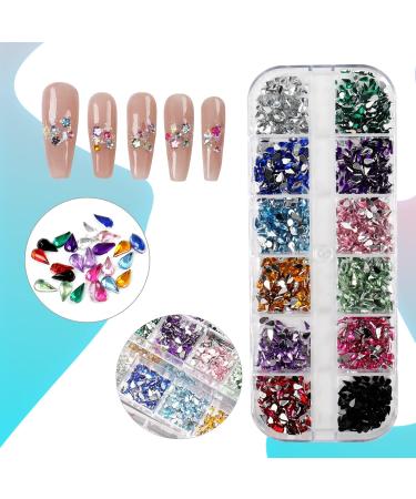 Angnya 6400 Pieces Rhinestones for Nails - Nail Art Kit with 4 Boxes & Dotting Pen | Multi-Design Accessories for Stunning Nail Decorations - Buy Online on GoSupps.com
