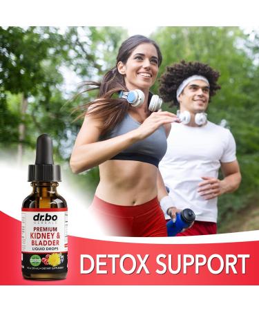 Kidney Support Supplement Bladder Health & Liver Cleanse Detox - Organic Kidney Bladder Supplements Drops & Liver Detox Cleanse Capsules Supplement - Renal Urinary Tract Herbal - Buy Online on GoSupps.com