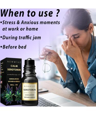 Soothing Roll-On for Stress Relief | Aromatherapy Stick with Sandalwood & Vetiver | Self-Care Essential Oil | Perfect for Handbag - Buy Online on GoSupps.com