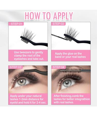 Lash Clusters DIY Eyelash Extensions | CoMango C Curl 10mm Mega Volume Clusters Lashes | Super Thin Band, Reusable & Comfortable | Individual Lash Extension Clusters | CM01-C-10mm - 1 Count Pack - Buy Online on GoSupps.com