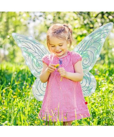 Kids Butterfly Wings Set Led Lights Up Butterfly Wings Battery Powered Wings Halloween Dress Up Props (with Light + Crown Two-Piece Set + Ears) Blue - Buy Online on GoSupps.com
